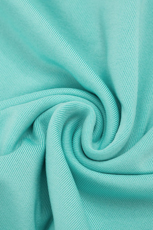 Cowl Neck Batwing Sleeve Ruched Bodycon Mini Dress