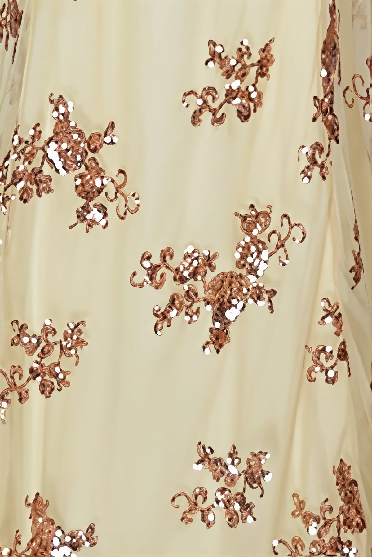 Sequin Floral V-Neck Backless Fishtail Maxi Gown 8