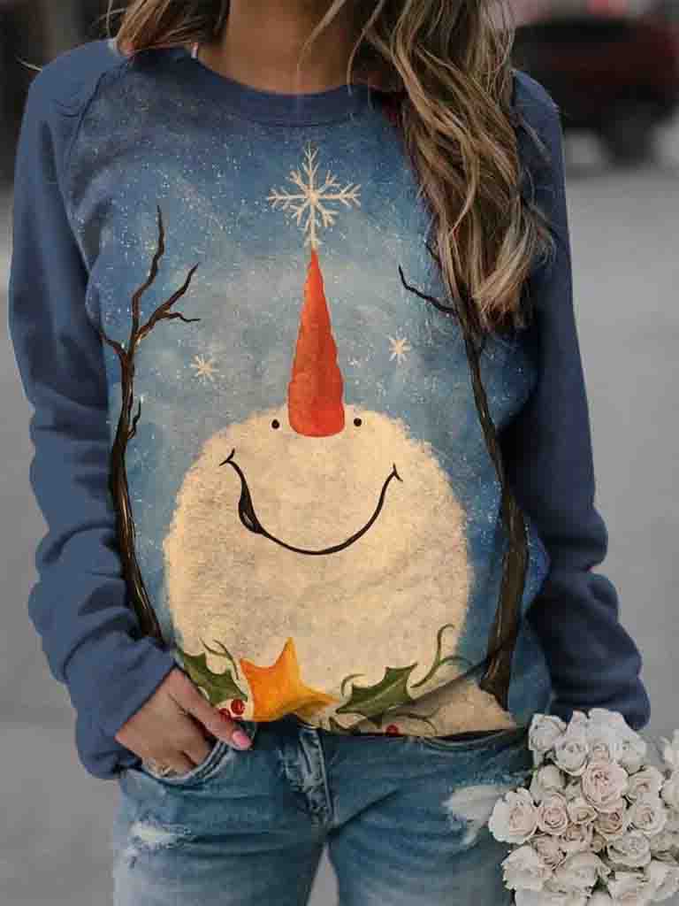Women Printed Paneled Street Sweatshirt