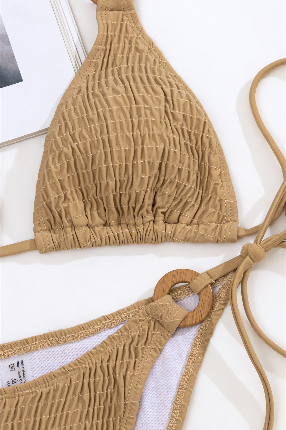 Ruched Nylon Bikini Set