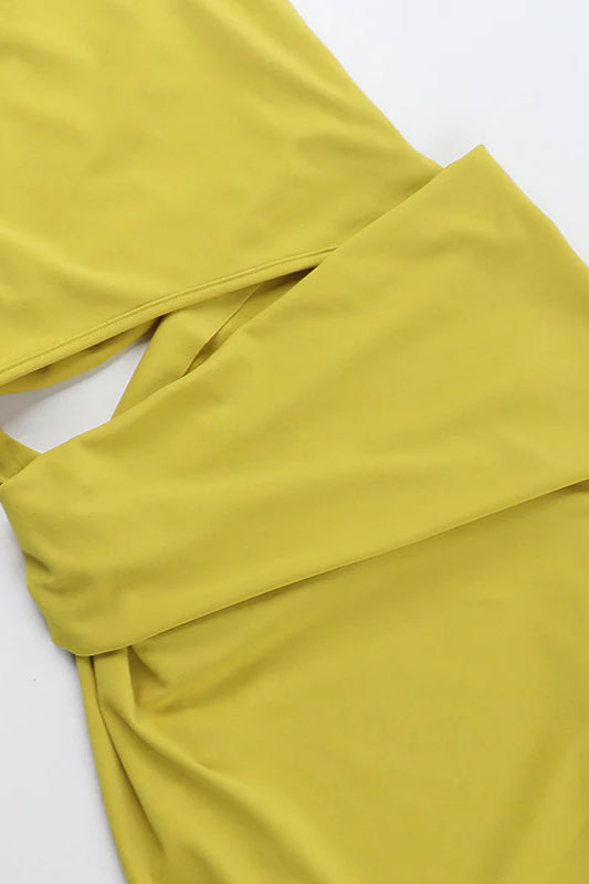 Elegant Sexy Asymmetrical Shoulder Party Dress - Fashionpara