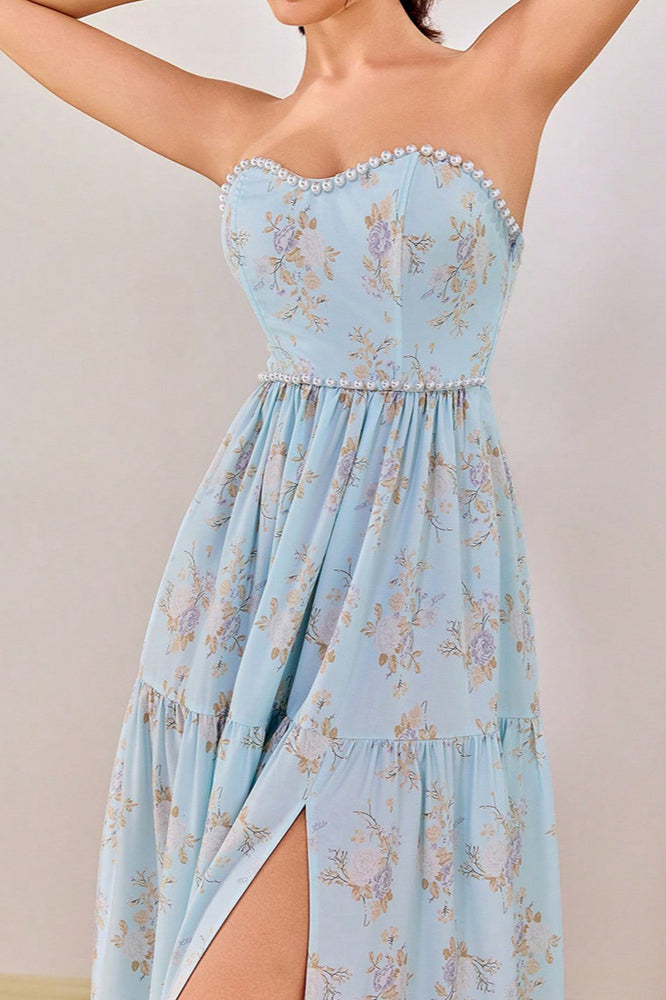 Strapless Backless Beach Party Dress
