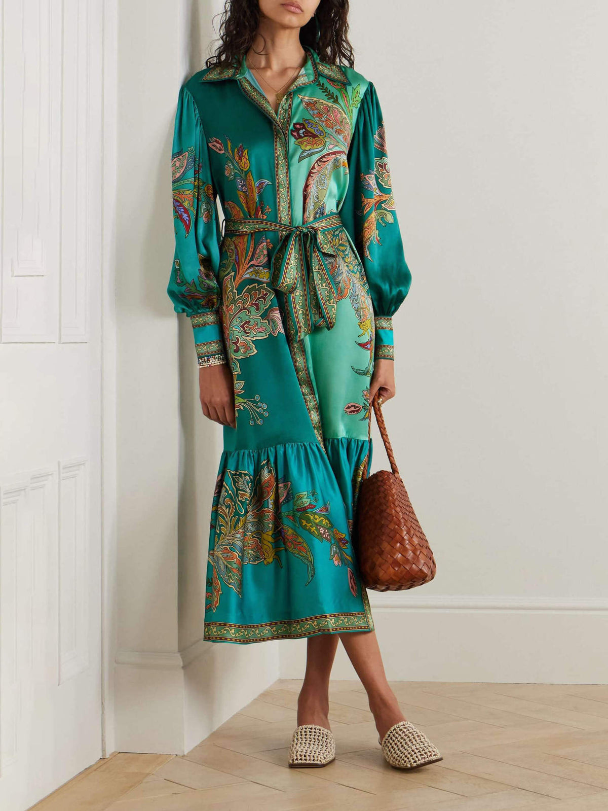 Satin Midi Dress