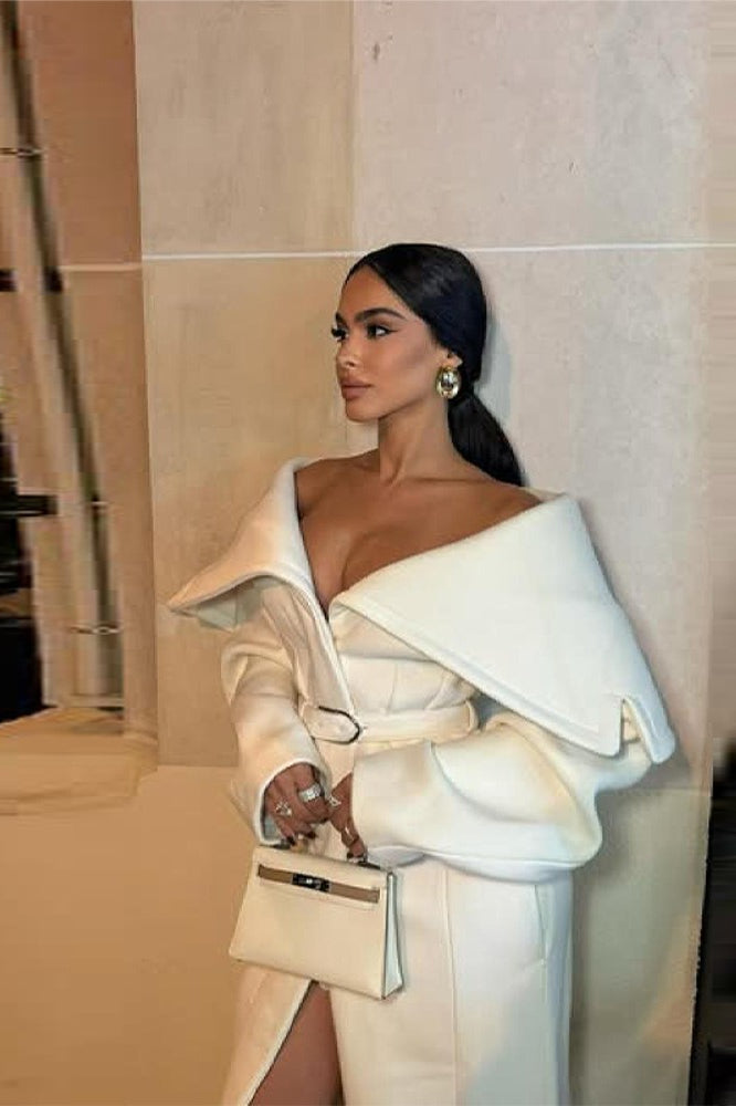 Elegant PrincessAce Wool Long Overcoat for Timeless Style