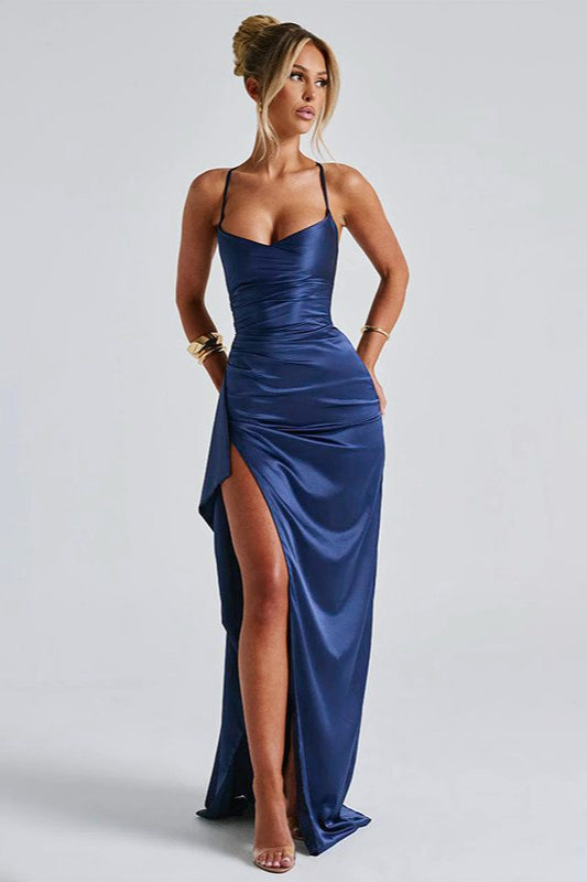 Bodycon Slit Maxi Party Dress