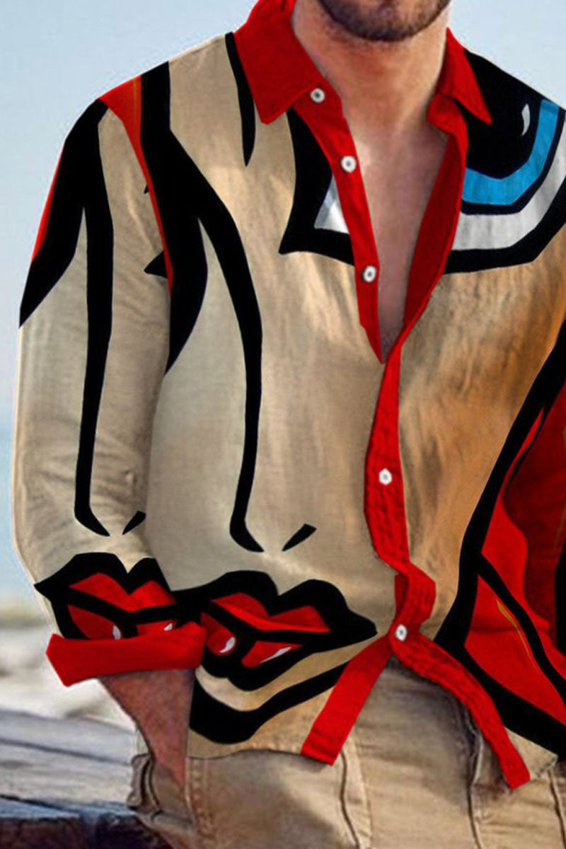 Men's Cotton&Linen Long-Sleeved Fashion Casual Shirt - Fashionpara