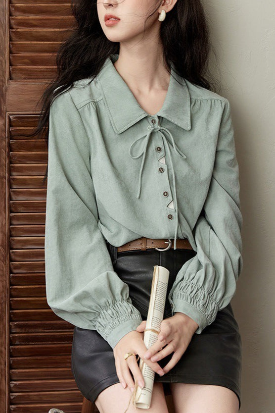 Unique Brushed Texture Blouse