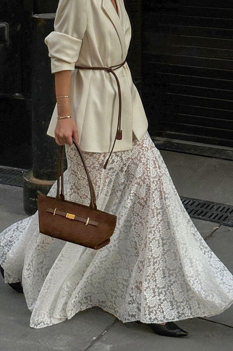 High Waist Lace Mermaid Skirt