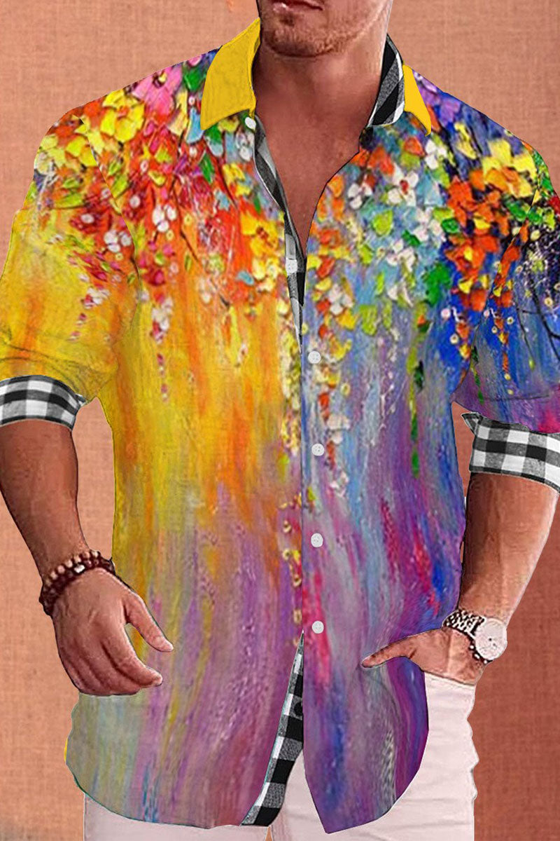 Men's Cotton&Linen Long-Sleeved Fashion Casual Shirt - Fashionpara