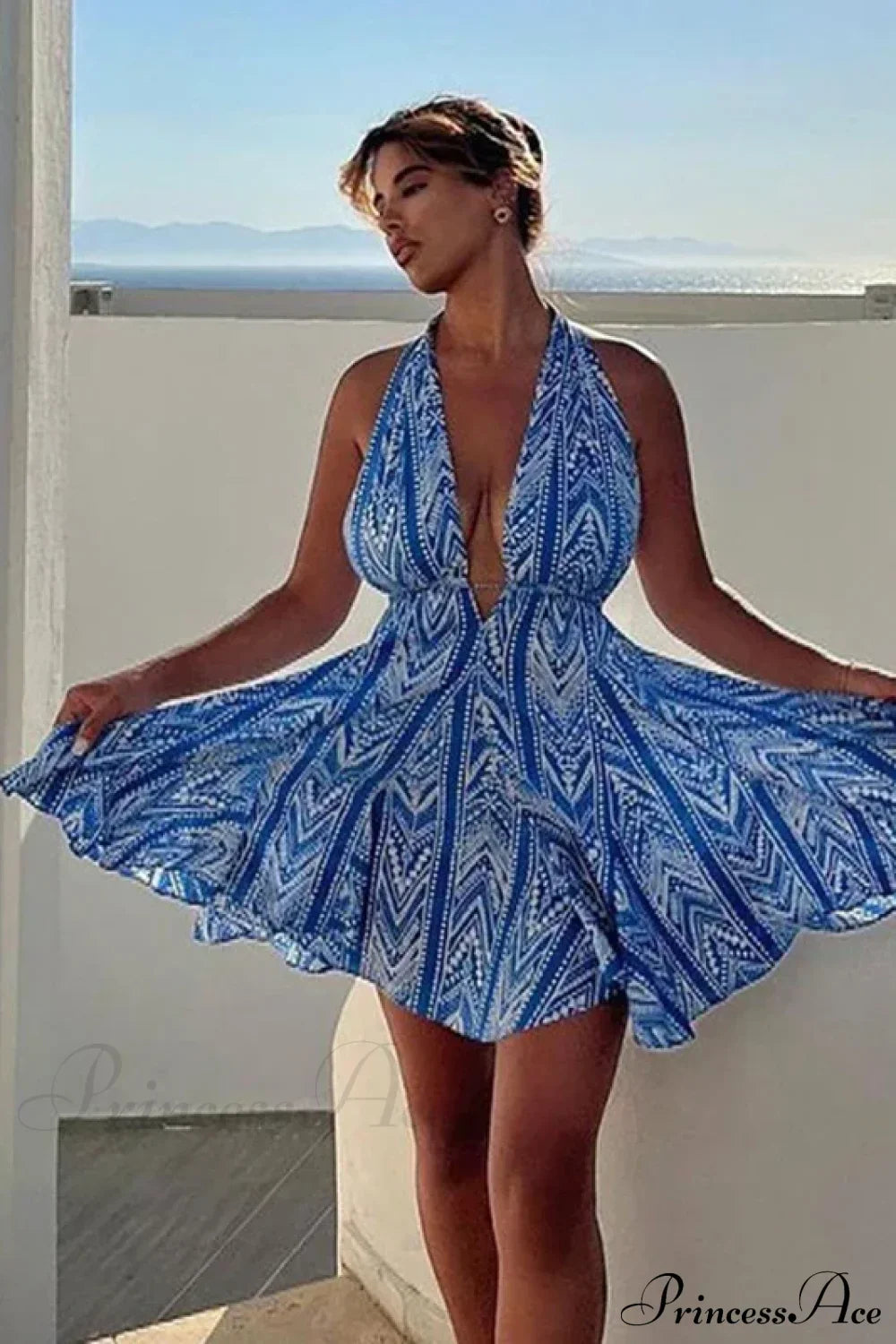 Bandage Sexy Off-Shoulder Boho Mini Dress