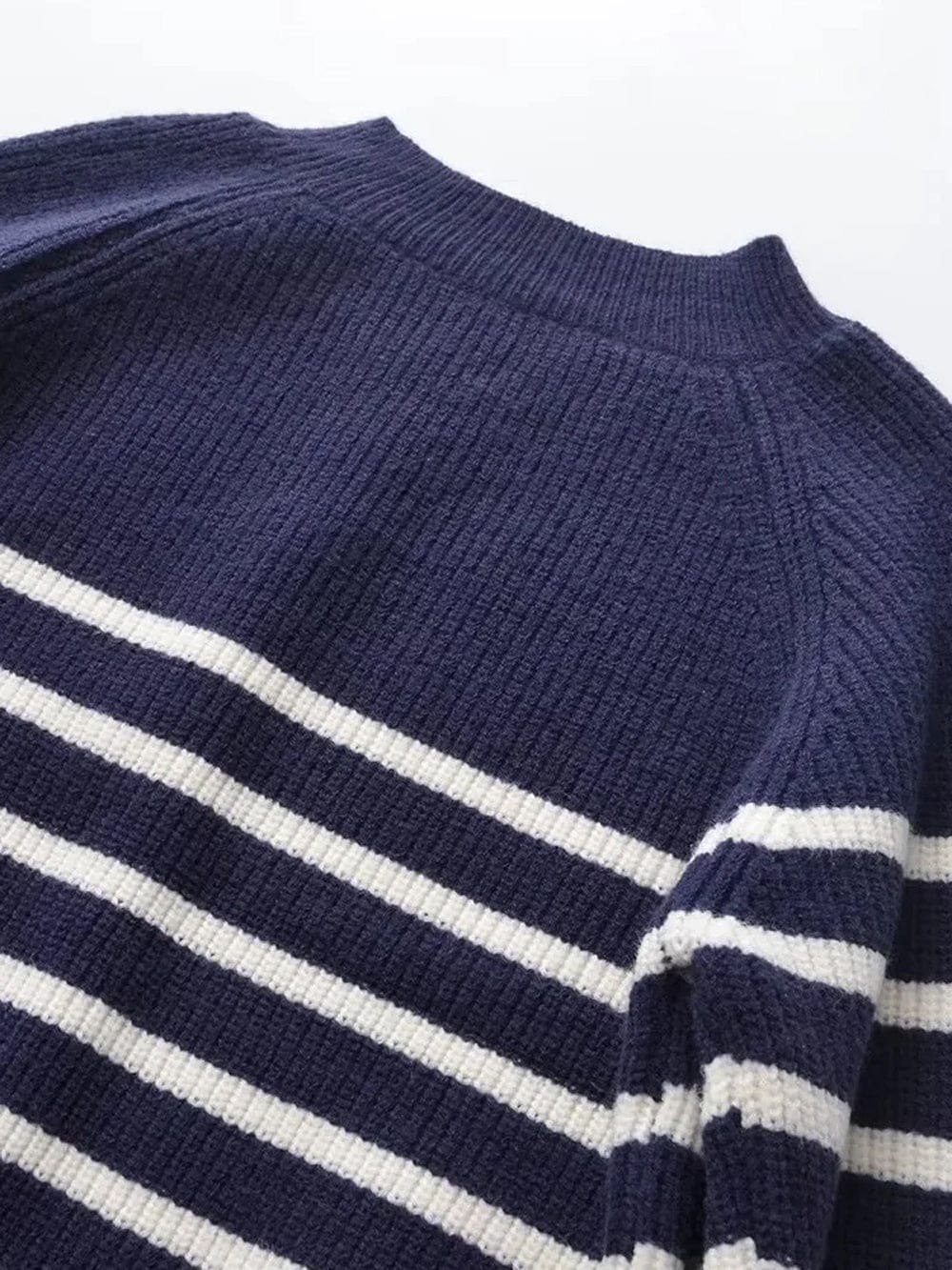 Striped Knit Sweater - Fashionpara
