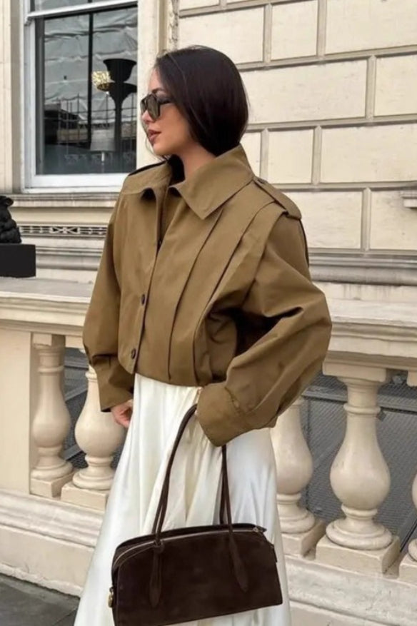 Relaxed Fit Utility Tuck Jacket
