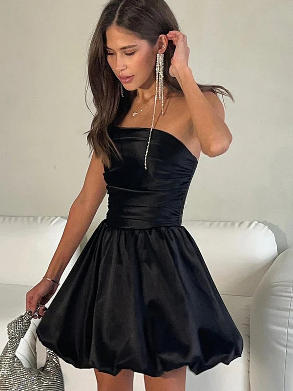 Summer Sexy Off-Shoulder A-Line Mini Party Dress - Fashionpara