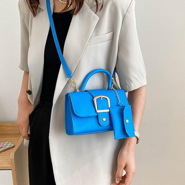 Daily Handbag Leather PU Crossbody Bag Durable