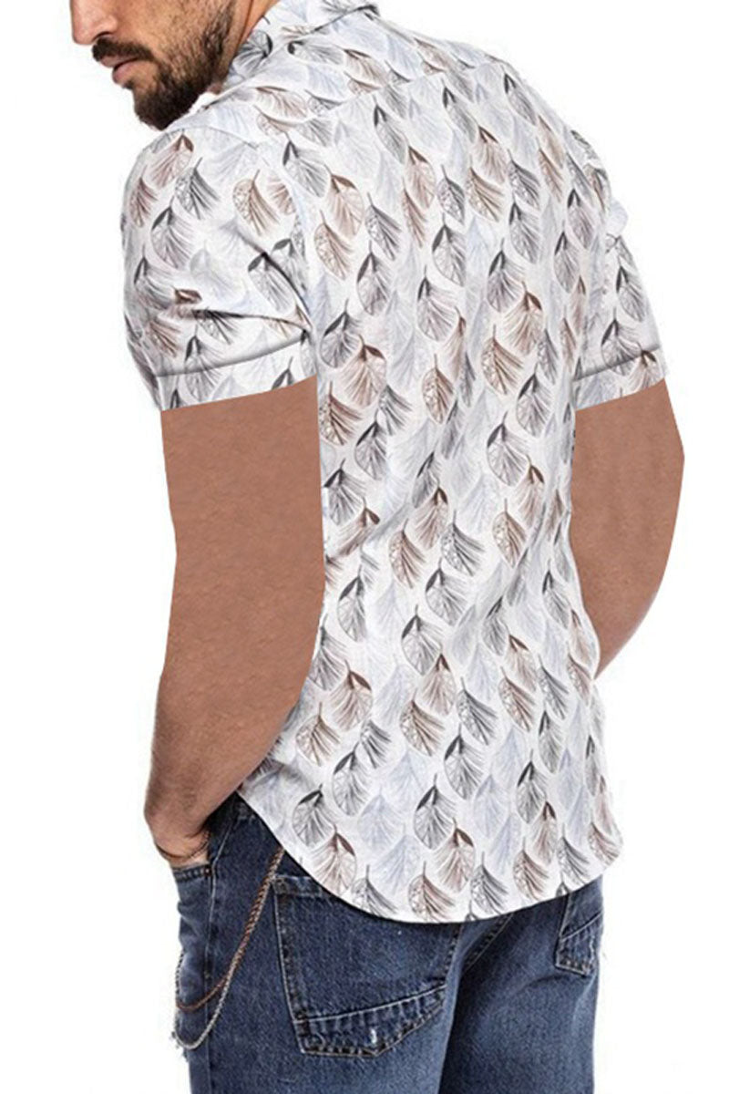 Printed And Colour Blocked All Season Shirt Fashionpara