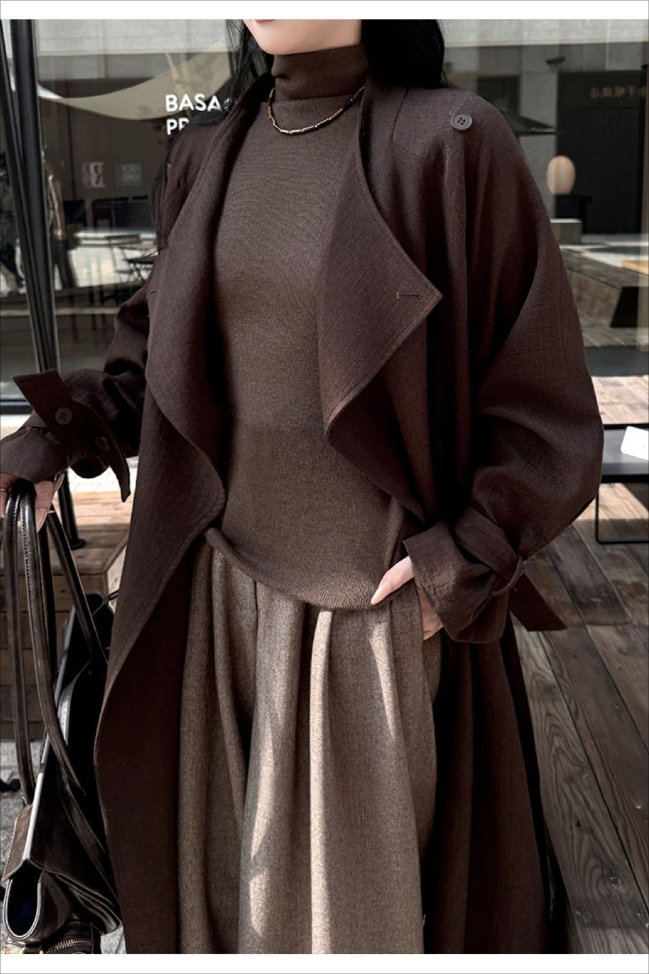 PrincessAce Women's Lightweight Long Overcoat for Autumn Style