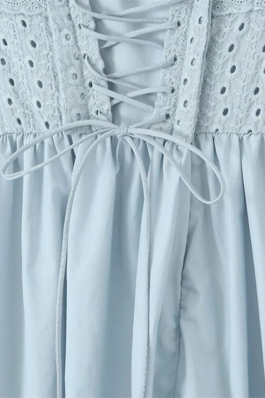 Betty Bodycon Day Midi Dress - Baby Blue - Fashionpara