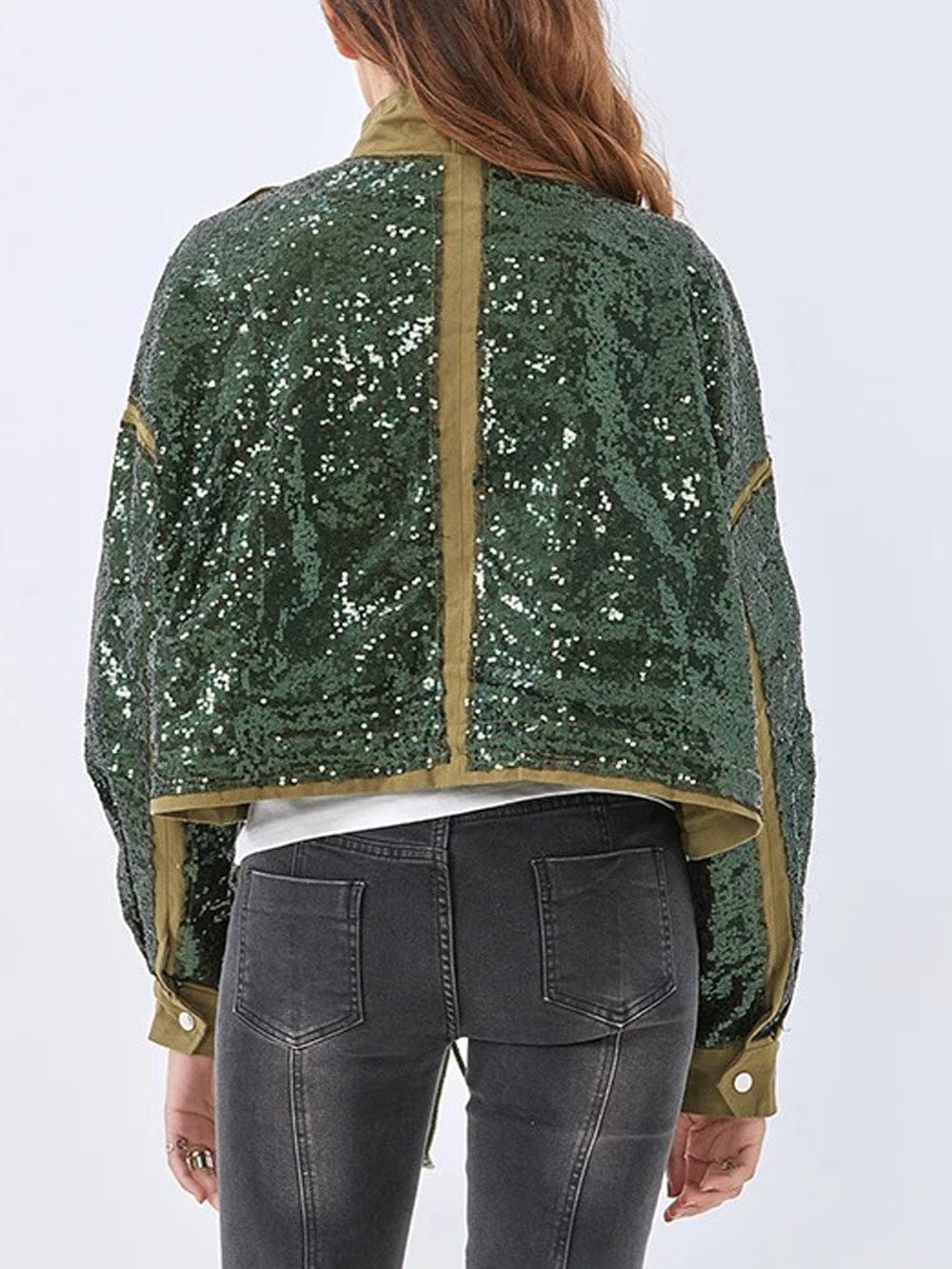 Sequined Casual Jacket - Fashionpara