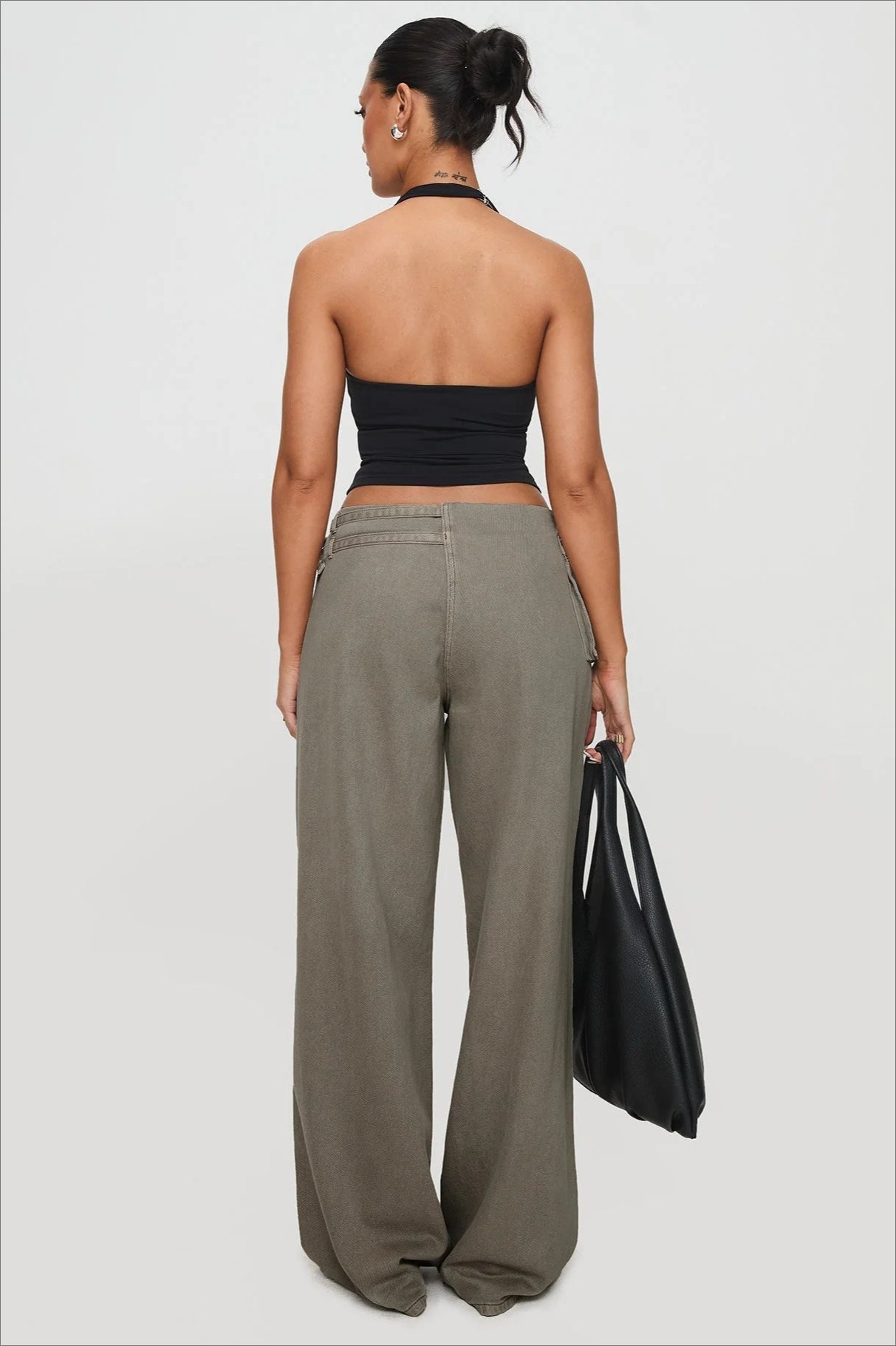 Adjustable Waist Side Pocket Loose Fit Jeans