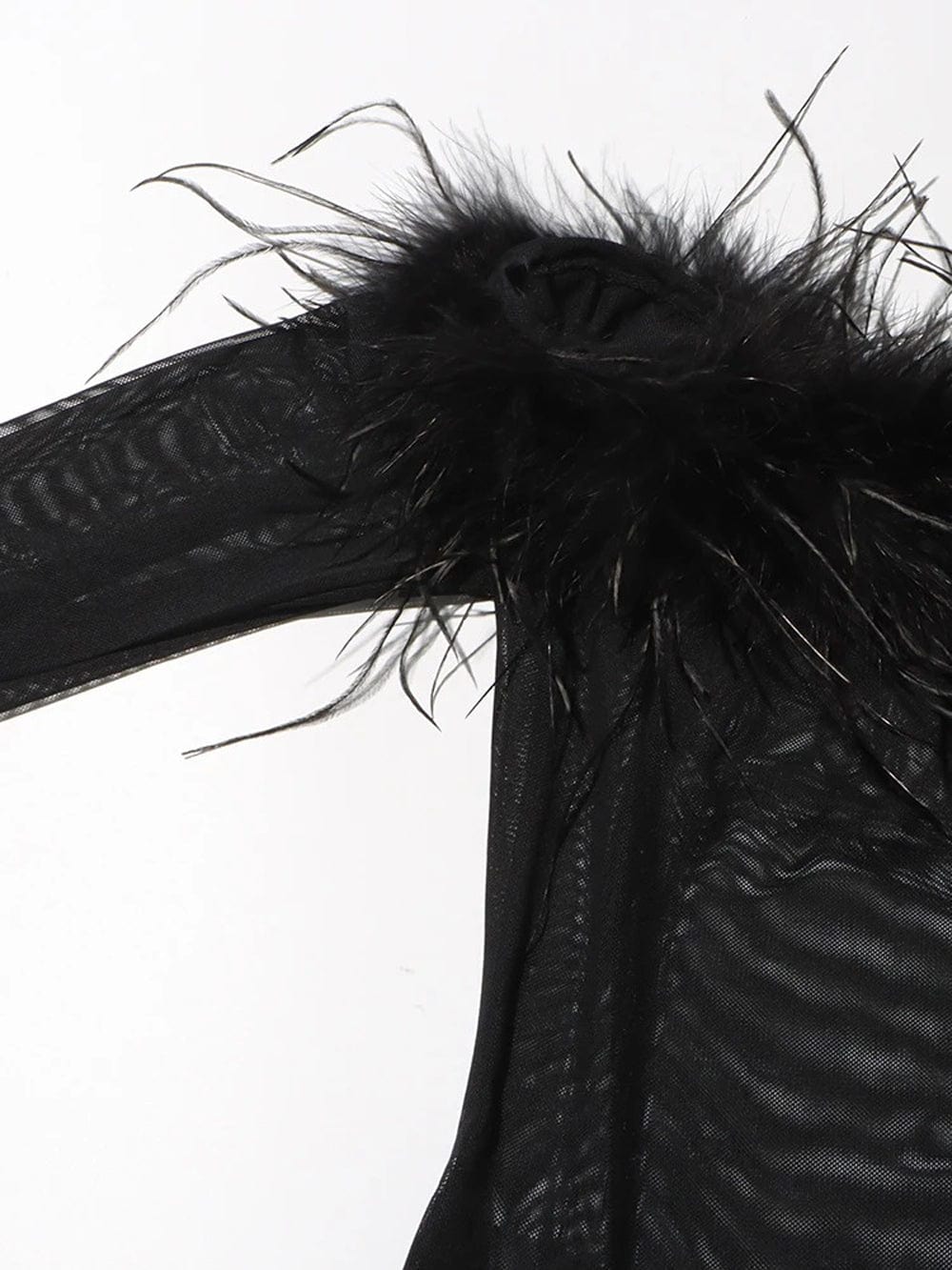 Feather Bodysuit - Fashionpara