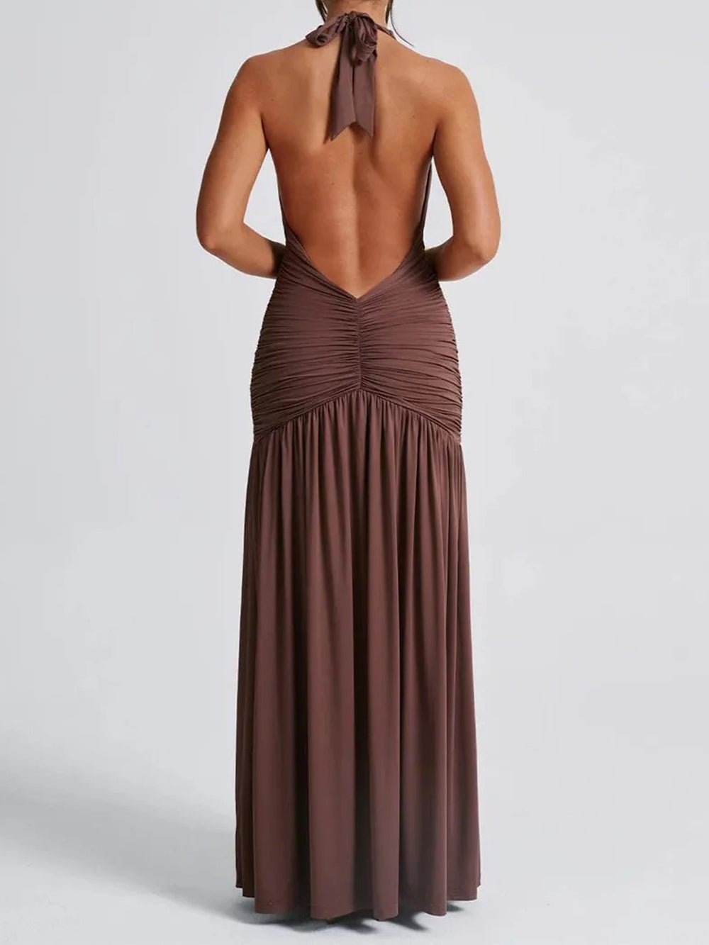 Backless Maxi Dress - Fashionpara