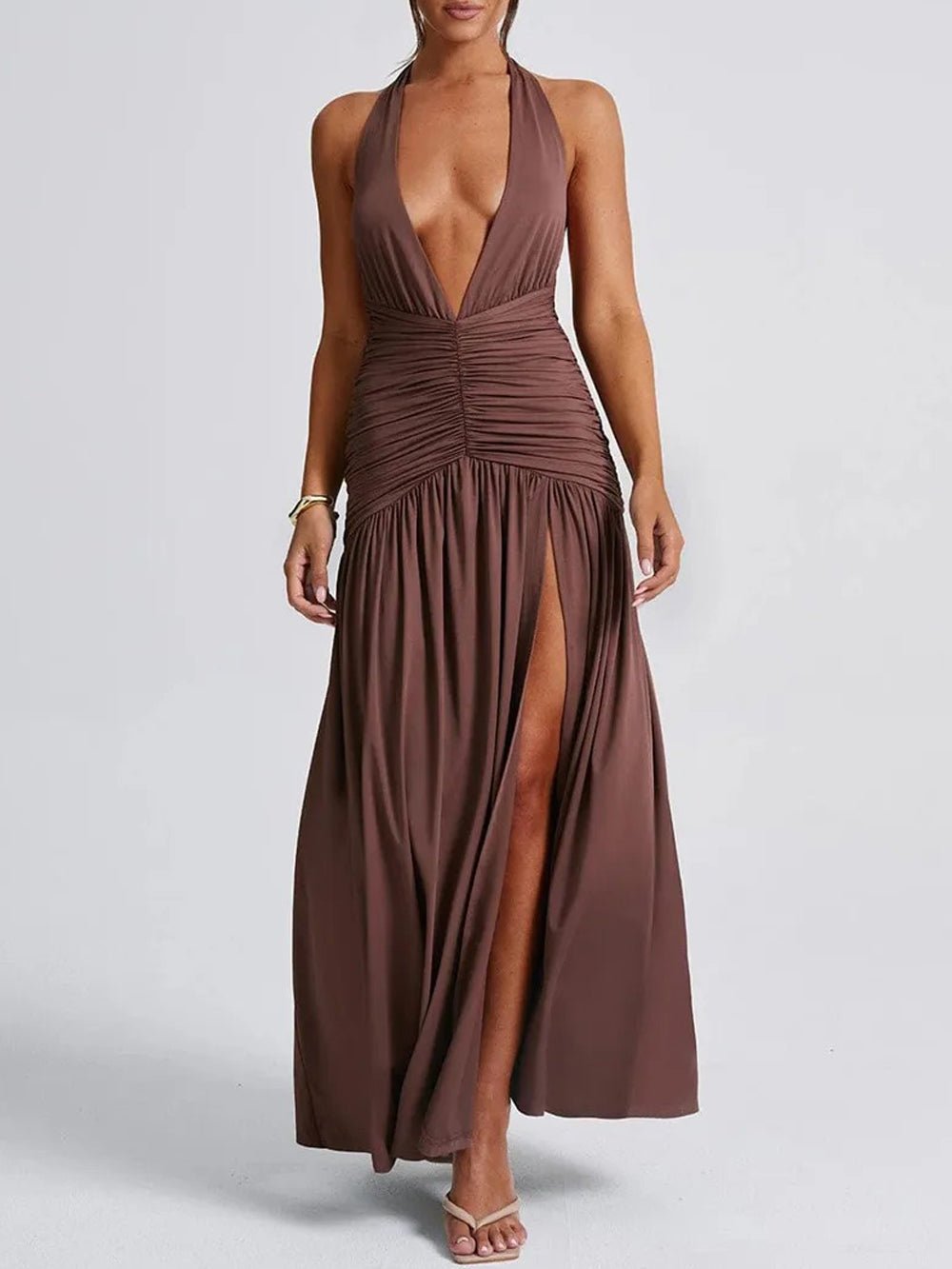 Backless Maxi Dress - Fashionpara