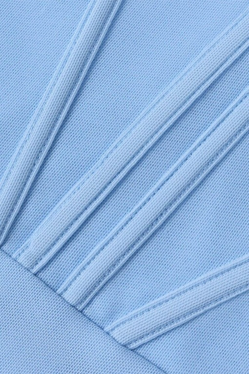 Lily Bodycon Wrap Midi Dress - Sky Blue - Fashionpara