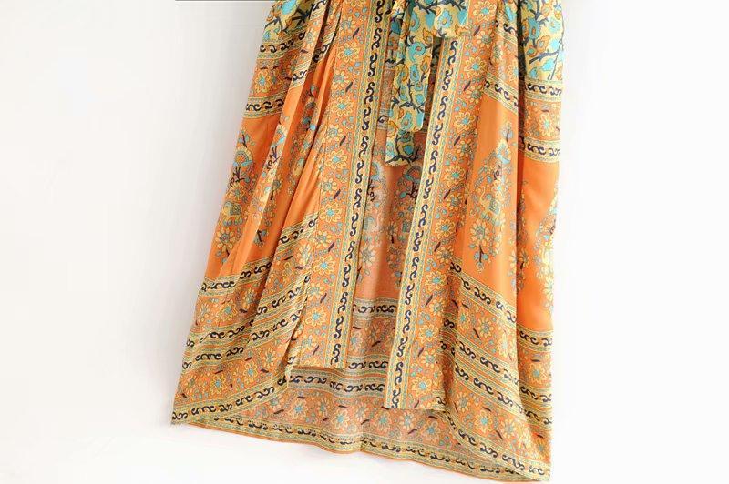 Bohemian Floral Kimono Dress 10