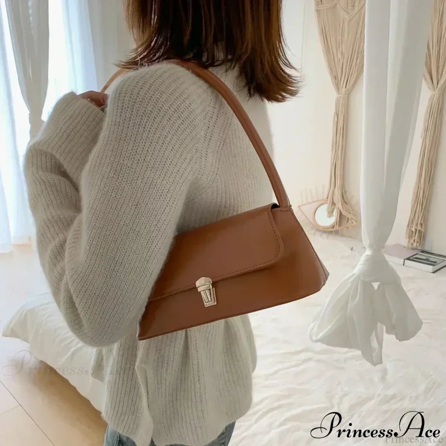 Bow Underarm Shoulder Bag for Women