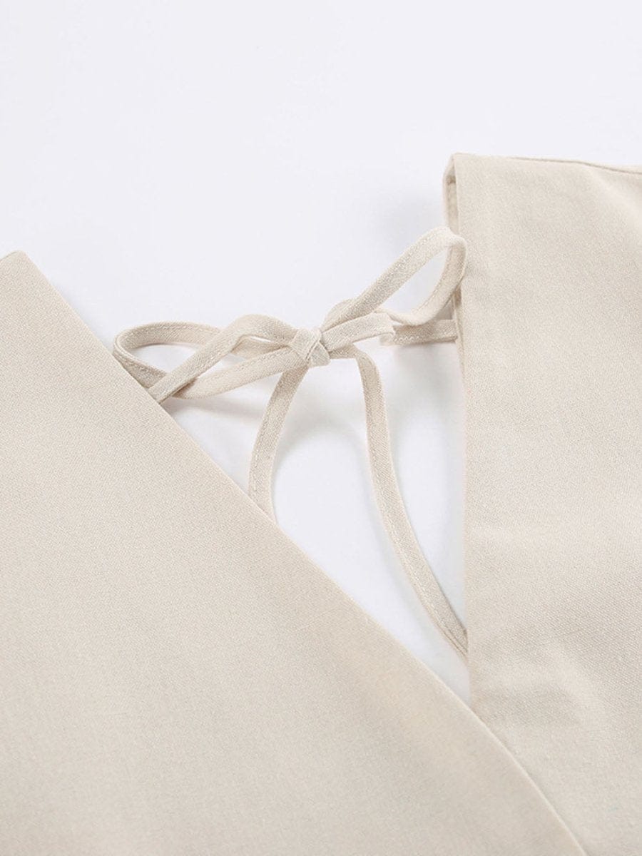 Backless Midi Dress - Fashionpara