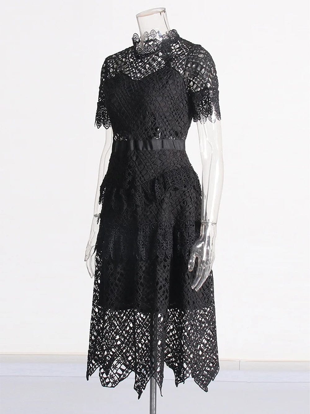 Hollow Out Ruffle - Fashionpara