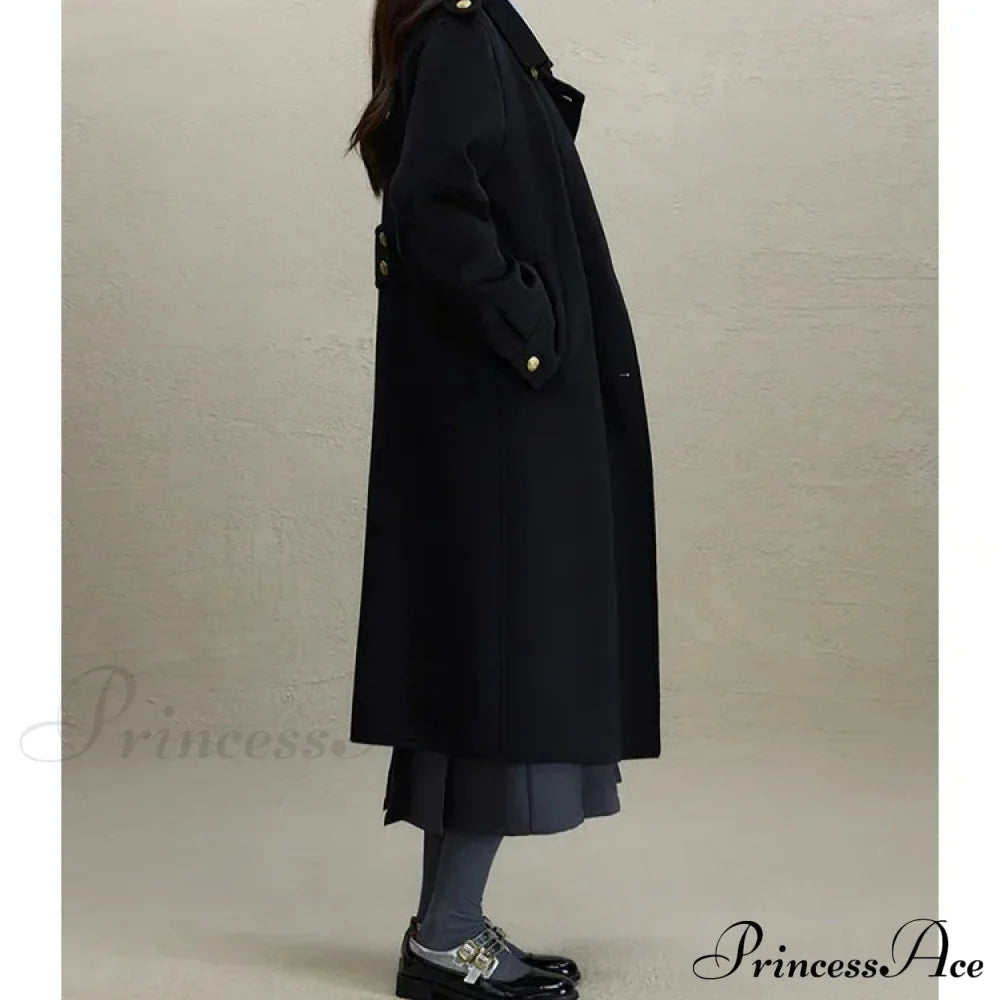 British Style Wool Red Coat