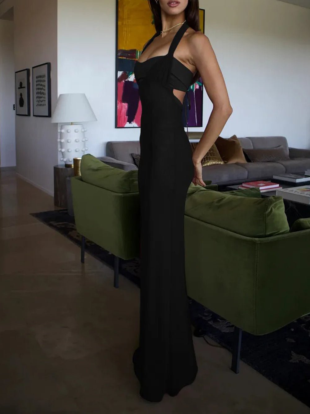 Backless Bodycon Maxi - Fashionpara