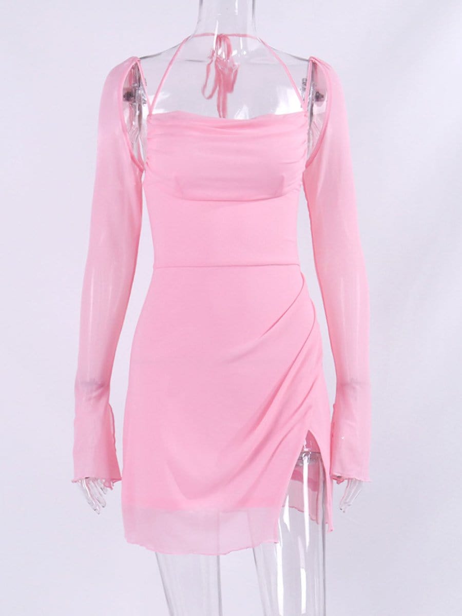 Backless Mini Dress - Fashionpara