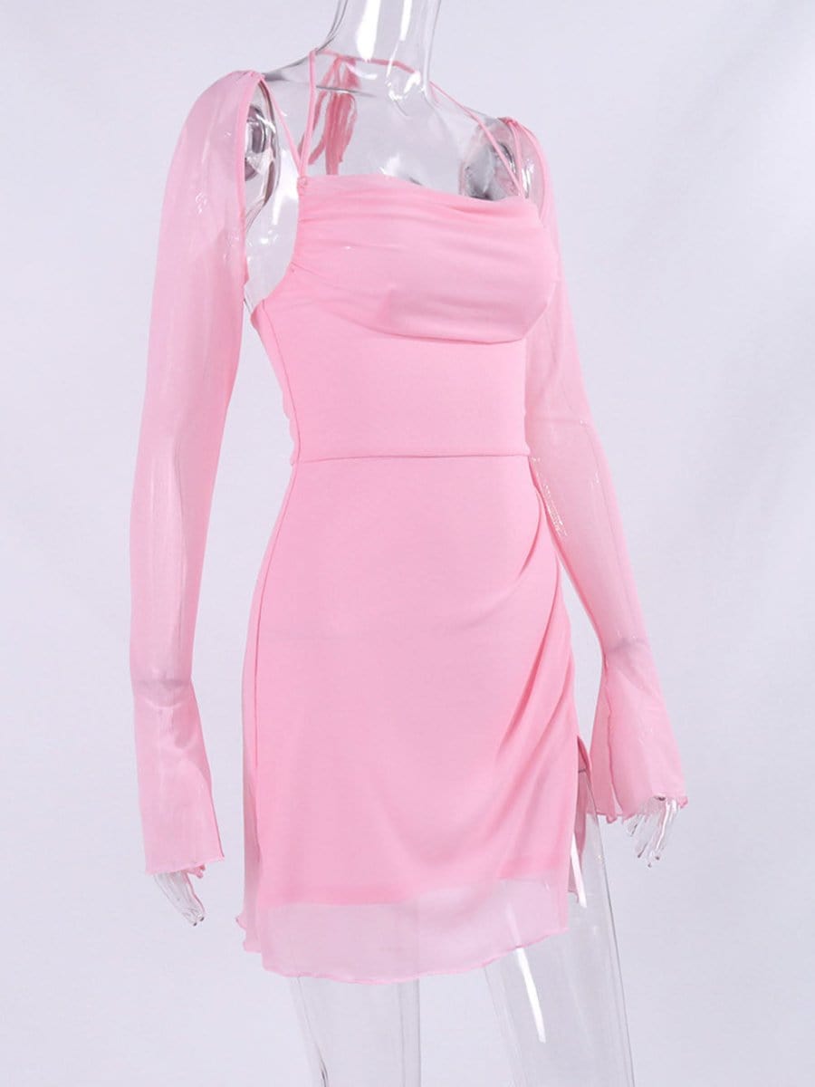 Backless Mini Dress - Fashionpara