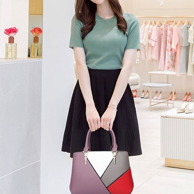 PU Shoulder Bag Tote Leather Diaper Handbag