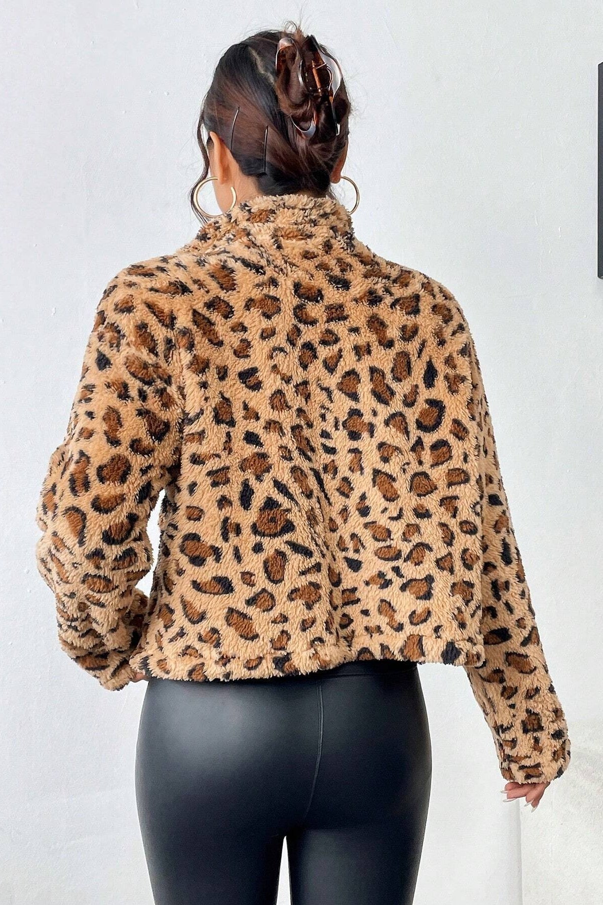 Reversible Fleece Cardigan Coat for Versatile Casual Style