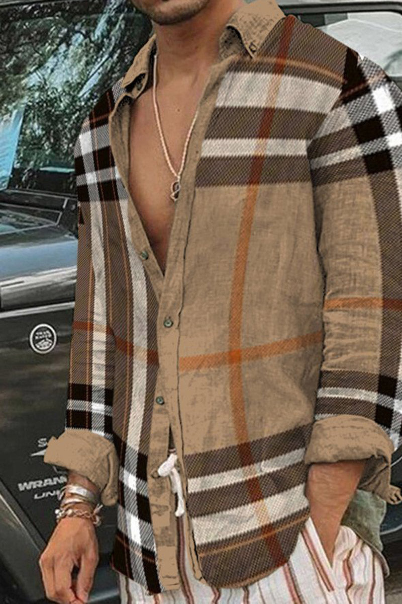 Men's Cotton&Linen Long-Sleeved Fashion Casual Shirt - Fashionpara