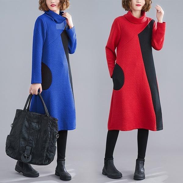 Long Sleeve V-Neck Fitted Midi Dress - View 5
