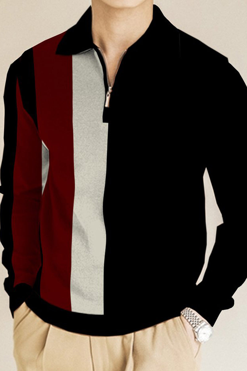 Men's Casual Retro Polo Shirt - Fashionpara