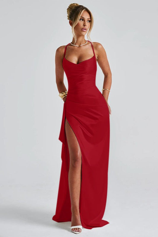 Bodycon Slit Maxi Party Dress