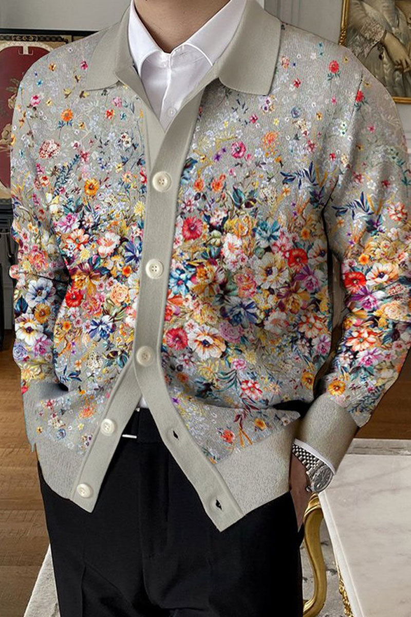 Men's Lapel Knitted Sweater Cardigan - Fashionpara