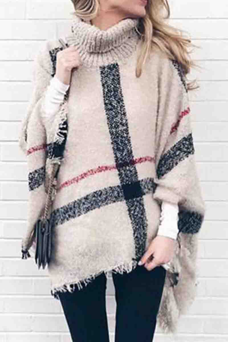 Casual Plaid Print One Size Cloak (3 Colors) Fashionpara