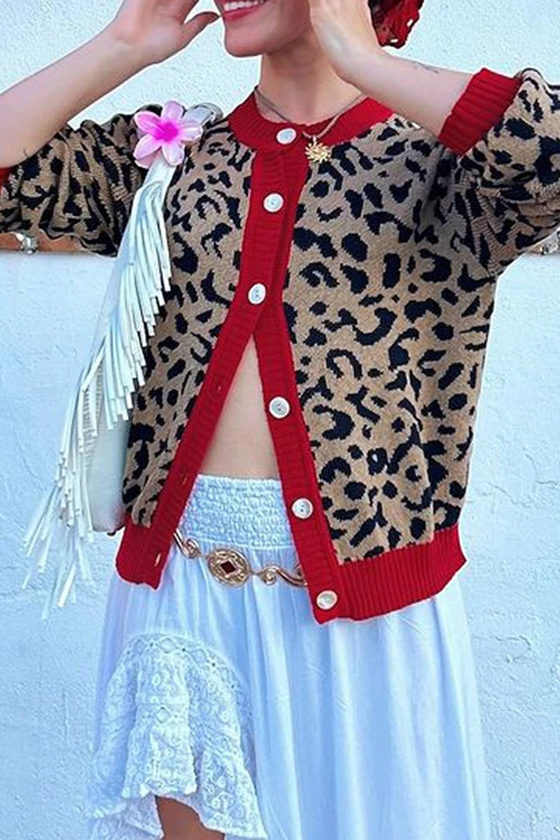 Chic Leopard Print Cardigan for Effortless Casual Style