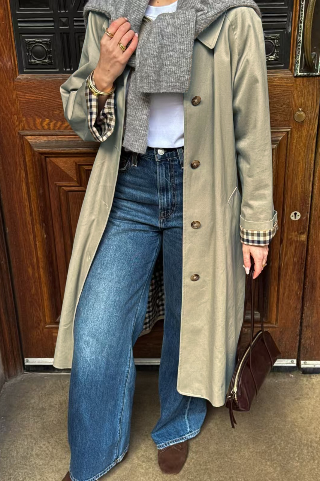 Petite Mid Length Minimalist Relaxed Stylish Overcoat - Fashionpara