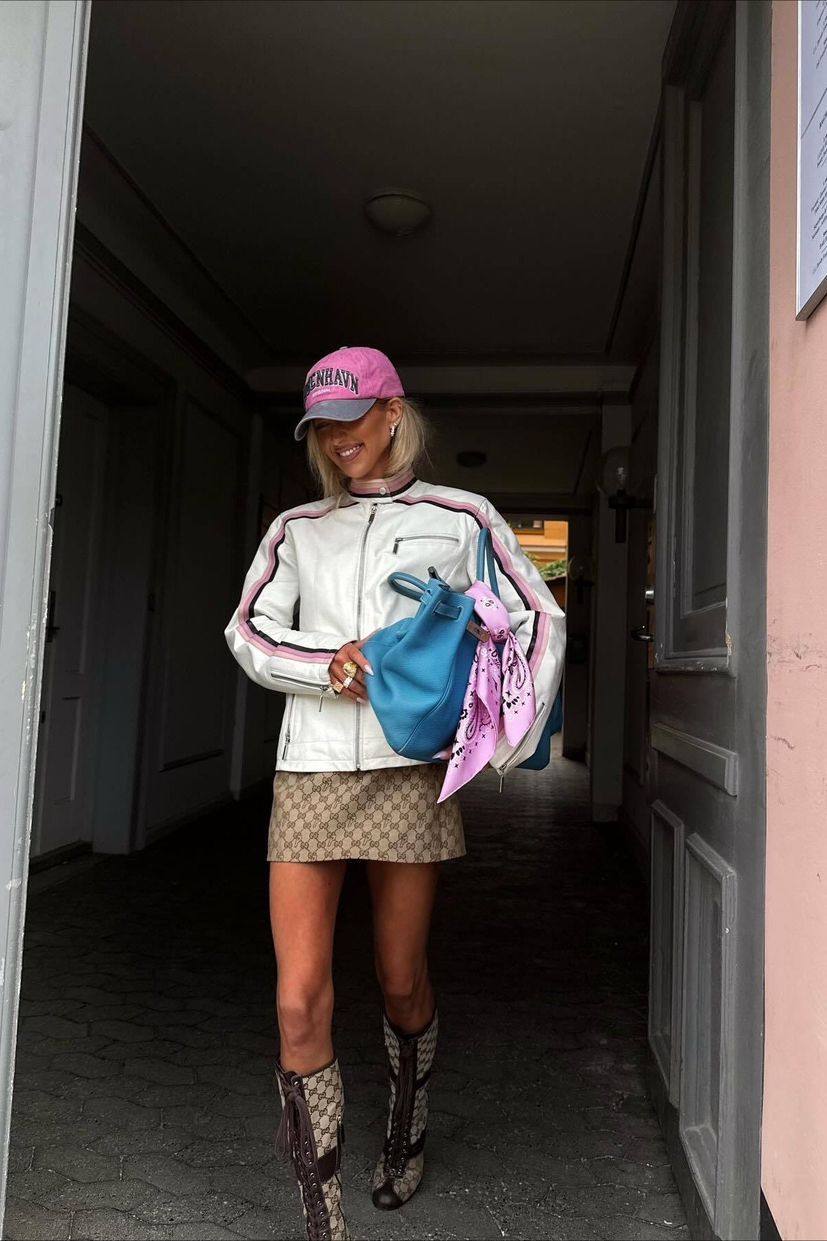 Colorblock Panel Faux Leather Coat for Stylish Comfort