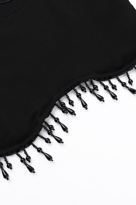 Gothic Moon Chain Knit Top