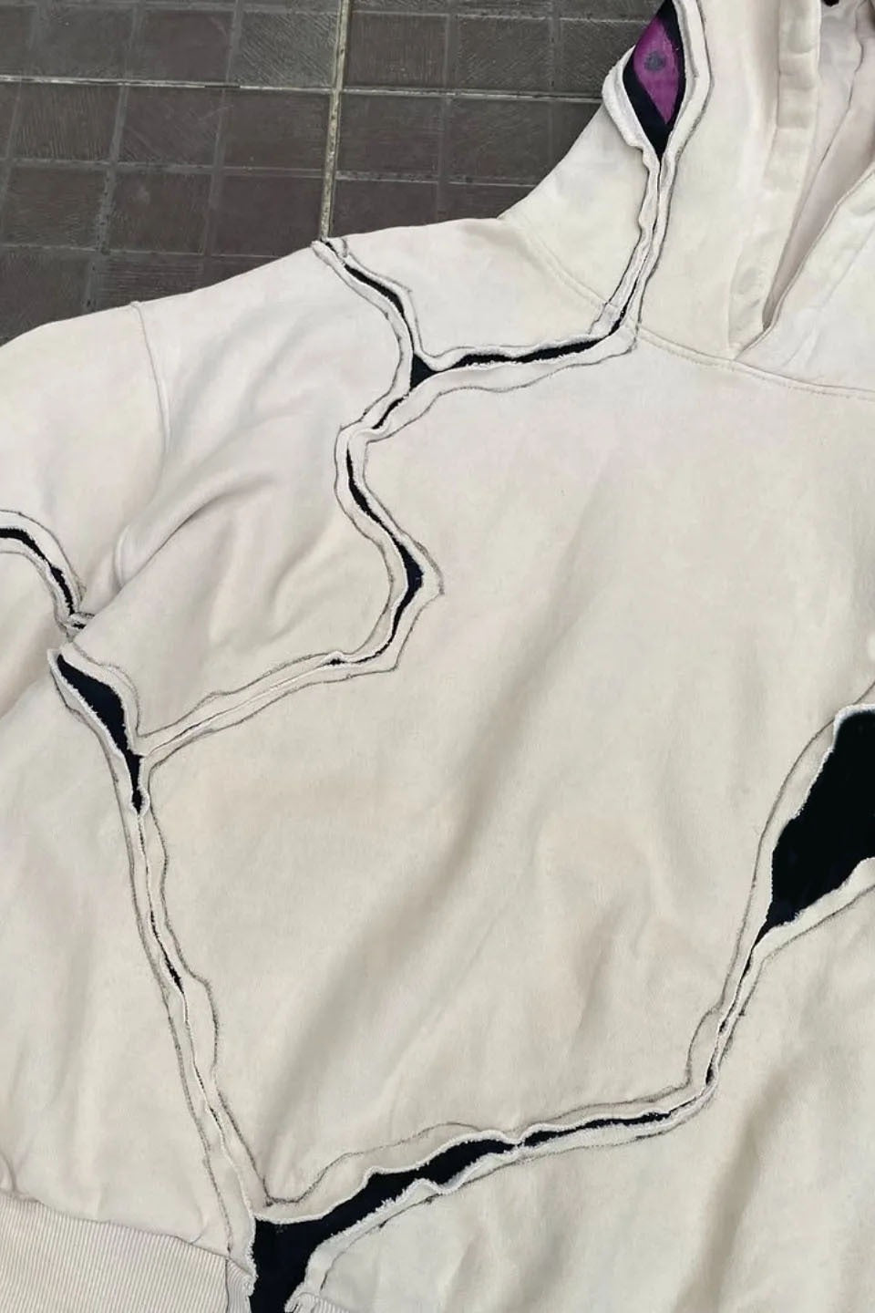 Contrast Seam Pullover Hoodie 5