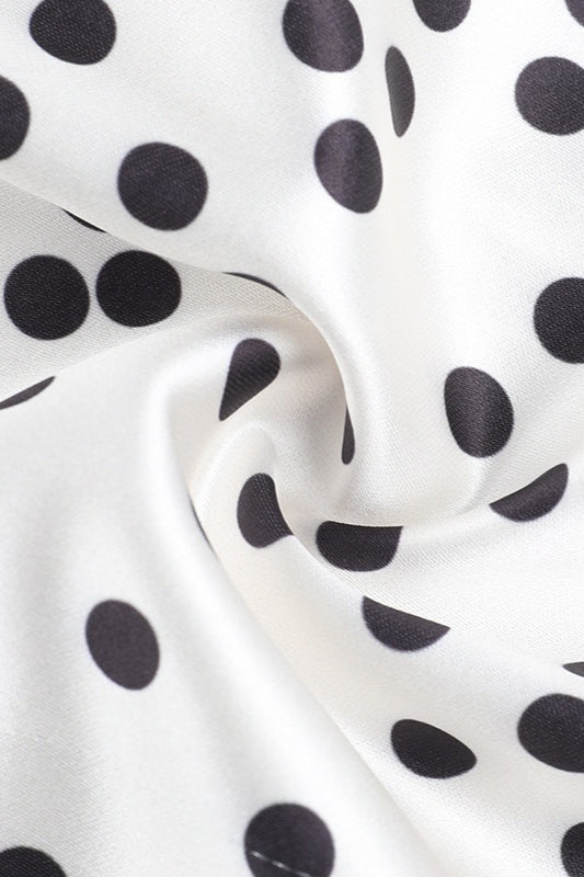 Polka Dot Halter Bodycon Mini Dress - Fashionpara