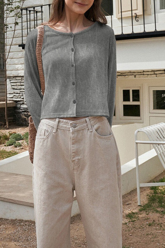 Essential Open Front Knit Top
